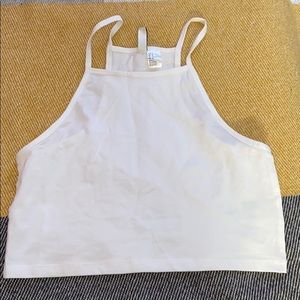 White halter top